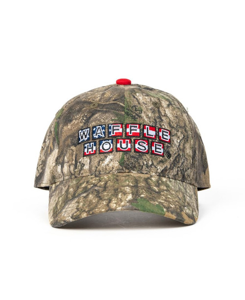 Realtree Color Camo WH Embroidery Logo Hat | Adjustable Velcro Backing Cap | Limited Edition for Men and Women (US, Alpha, One Size, APX Camo. | Patriotic)