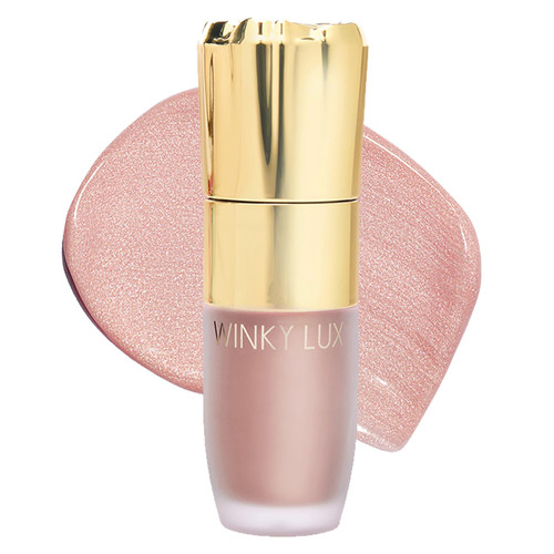 Winky Lux Cheeky Rose Liquid Highlighter - Gel Cream, Blendable & Buildable Pigment, Long Lasting Weightless Dewy Finish, Soft Pink, Angel
