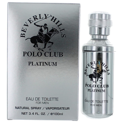 Beverly Hills Polo Club PLATINUM Eau De Toilette for Men - Dynamic Spicy Citrus Woody Scent - Long-Lasting Confidence - 1.7 fl oz (50 ml)