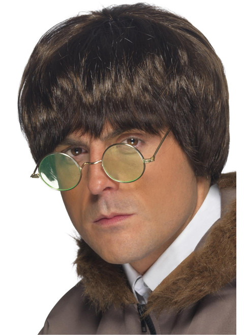 Smiffys Britpop Wig,Brown,One Size