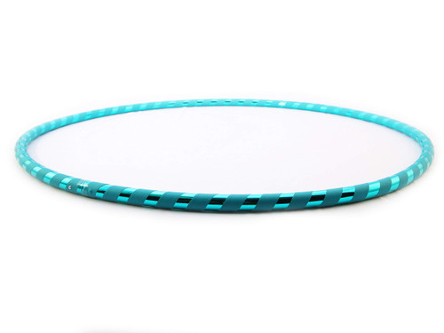 The Spinsterz Beginner Hoop: Weighted Fitness Hula-Hoop for Adults Weight Loss, Waist Exercise Ring for Cardio & Core, Adjustable Quality Detachable Hula Shaper for Beginners, Made in USA - Amazonite