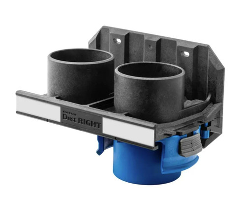 2-1/2" Dust Collection Manifold Starter Kit - Single Hose Switching Dust Collection Fittings w/Reinforced Plastic - Efficient Airflow Vacuum Hose Extension Base Includes Peel-and-Stick Labels