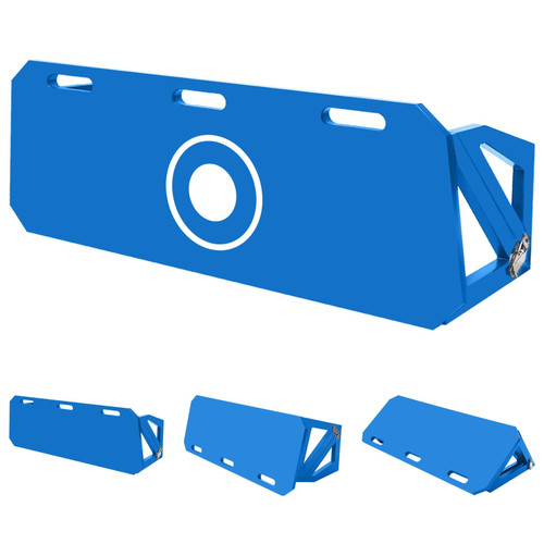 Ugnxery Soccer Rebounder Board, Upgrade 3 Angles Portable Soccer Wall for Adults & Kids, Foldable Soccer Training Equipment for Passing & Shooting Practice (Blue 32"x12")