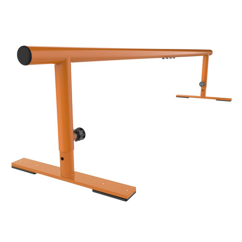 MR Skate Rail Skateboard Ramp Grind Rail Professional Skatepark Grind Rail Adjustable Height Grind Rail for Skateboard Rail Tricks Practice, Round Bar Skate Grind Rail 71” for Beginners to Advanced