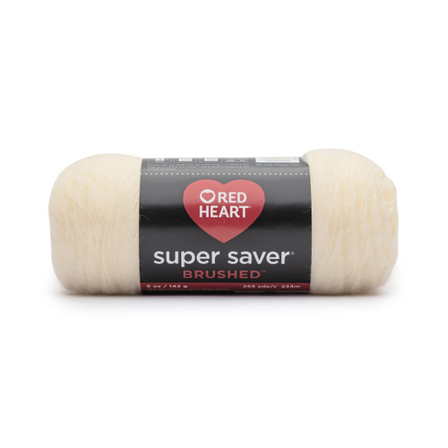 Red Heart Super Saver Brushed Yarn - Cream Red Heart Super Saver Brushed Yarn - Cream