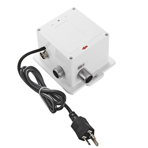 Automatic Sensor Control Box Dual Powered for Bathroom Sink Faucet Touchless Temperature Commercial Deck Mount Solid Brass Motion Activated Bath Tub Lavatory Basin Vanity Faucet Mixer Tap Touch-Free