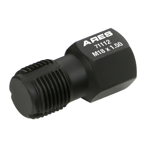 ARES 71112 - Oxygen Sensor Rethread Tool - Thread Chaser Easily Cleans Oxygen Sensor Hole Threads - Works with M18 x 1.5mm Spark Plug Threads