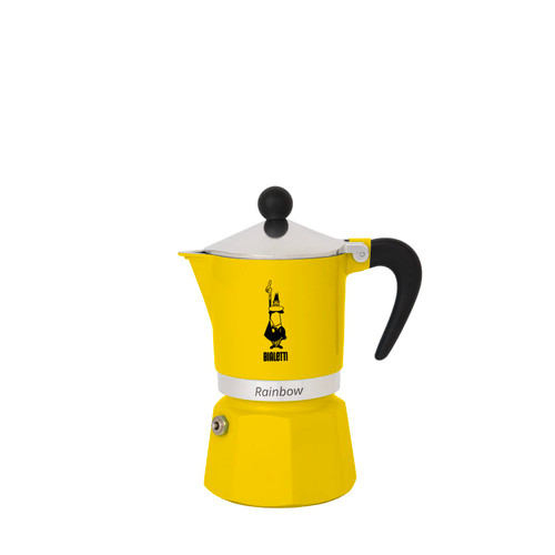 Bialetti 4981 Rainbow Espresso Maker, Yellow