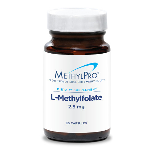 MethylPro L-Methylfolate 2.5 mg - L Methyl Folate, Methylfolate Supplement for Women & Men, Methylated Vitamin B9 (5-MTHF) for Brain Health, Focus, and Calm - 30 Capsules (Pack of 1)