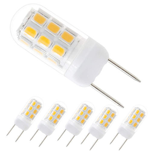 XRZT G8 T4 LED Bulbs 120V 20W-35W Halogen Replacement Warm White 3000K for Kitchen, Under-Cabinet and Puck Lighting, Pack of 5