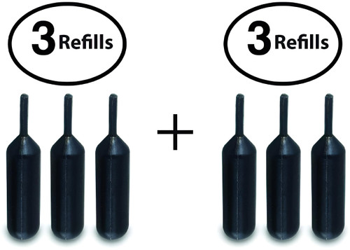 Vantamo Identity Theft Protection Roller Stamps Refills - Refills for Confidential Roller Stamp, Anti Theft, Privacy & Security Stamp, Designed for ID Blackout Security - 6 Refills