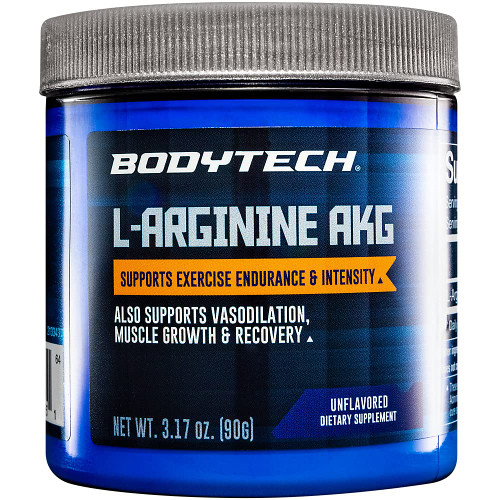 BODYTECH L-Arginine AKG 3000mg - Supports Exercise Endurance, Intensity, Muscle Growth & Recovery (3.17 oz)