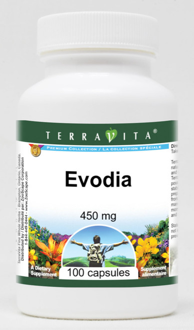 Evodia - 450 mg (100 Capsules, ZIN: 520062)