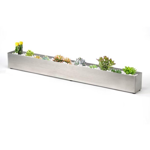 GZGNEEVL Trough Rectangle Planter Long Window Sill Planter Box Stainless Steel Window Planters Modern Succulent Planter Slivery 32 in Metal Windowsill Pot for Indoor Plants Herb Table Home Outdoor GZGNEEVL Trough Rectangle Planter Long Window Sill Planter Box Stainless Steel Window Planters Modern Succulent Planter Slivery 32 in Metal Windowsill Pot for Indoor Plants Herb Table Home Outdoor