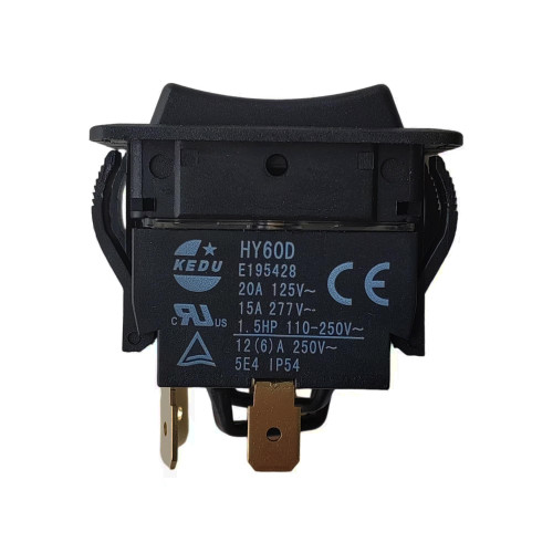 HY60D KEDU 20A 125VAC RET-EXT 4Pin (ON)-OFF-(ON) Pushbutton Switch HY60D KEDU 20A 125VAC RET-EXT 4Pin (ON)-OFF-(ON) Pushbutton Switch