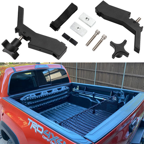 2 PCS High Lift Jack Mount Brackets for Truck Bed Deck Rail System fit for Toyota Tacoma 2005 Up