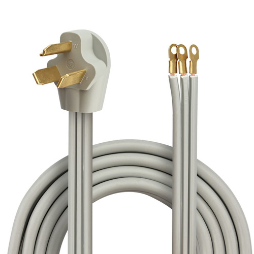 RVMATE 3 Prong SRDT Dryer Cord 5 Feet, 30 Amp Appliance Power Cord (NEMA 10-30P to 3-Wire), 3 Wires with O Ring Terminal Connectors, 100% Copper Wire, ETL Listed.