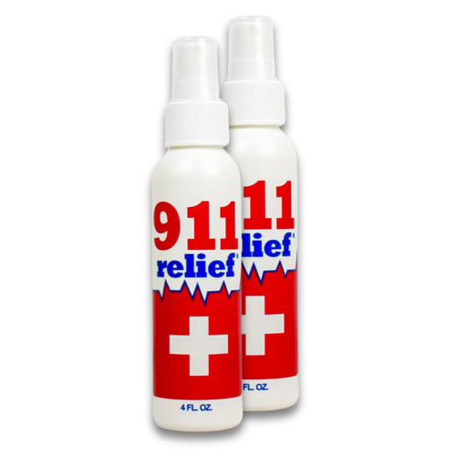 911 relief Fast Acting Itch Relief for Sunburn, Poison Ivy, and Mosquito/Bug Bites - 2 Pack