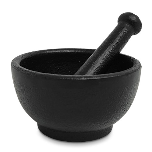 Cast Iron Cauldron Mortar and Pestle Set (MP1- Cast Iron MP 3")