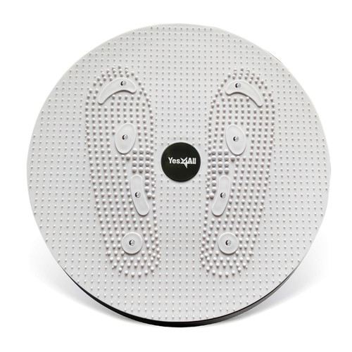 Yes4All Ab Twister Board, Waist Twisting Disc for Aerobic Exercise and Full Body Toning, Grey