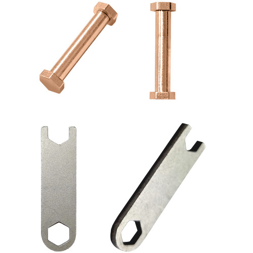 EANWireless compatible for Garmin Lily Watch Band Tool Kit Replacement, Stainless Steel Screws and Wrench Removal Tools for Garmin Lily Women Smart Watch-4 Pack，Rose Gold