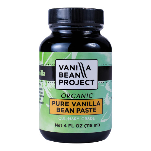 Organic Vanilla Bean Paste | Baking Necessity | Pure Vanilla for Cooking | Vanilla Bean Project | 4 Ounces