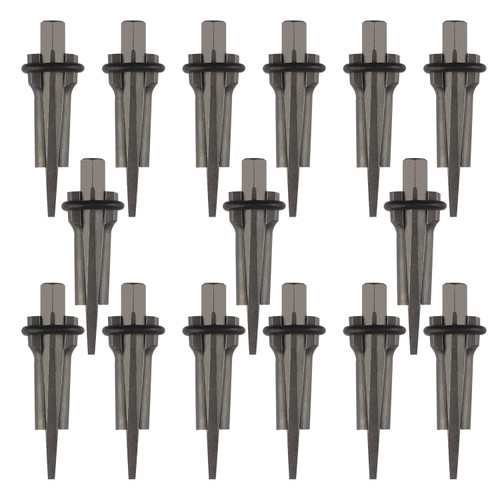 15 Packs 5/8 inch Stone Splitter, Wedge and Feather Shims, Concrete Rock Stone Splitter Hand Tools, by GENHAKON