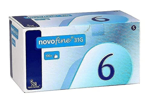 Novofine 6mm x 31g 100ct Novo nordisk