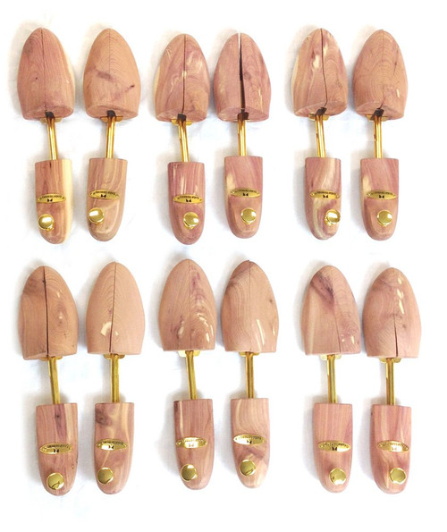 Cedar Elements Little Wholesale Program - Split-Toe Cedar Shoe Trees - 6 Pairs (L)