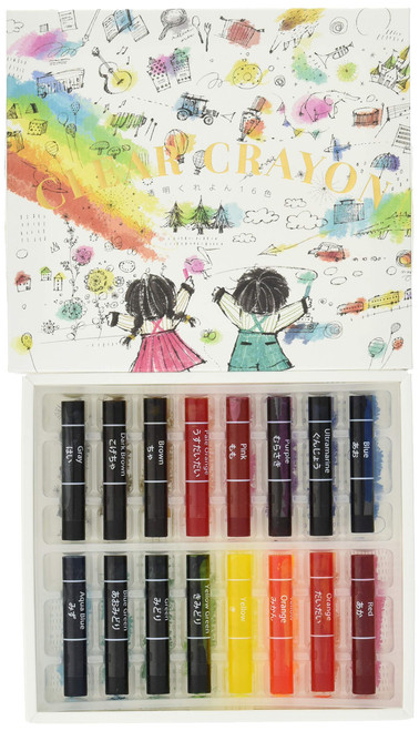 KOKUYO Clear Crayons 16 Colors