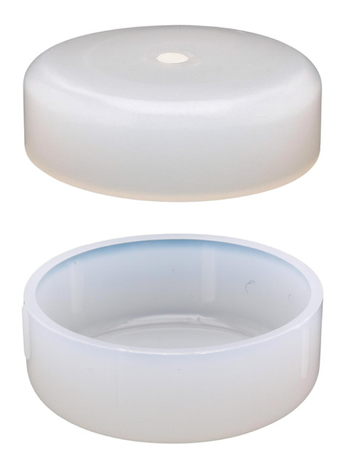 1-1/4" Deluxe Wrought Iron Patio Furniture Feet Glides, Round Plastic Chair Leg Caps, Floor Protector for Chairs, Pack of 25, White