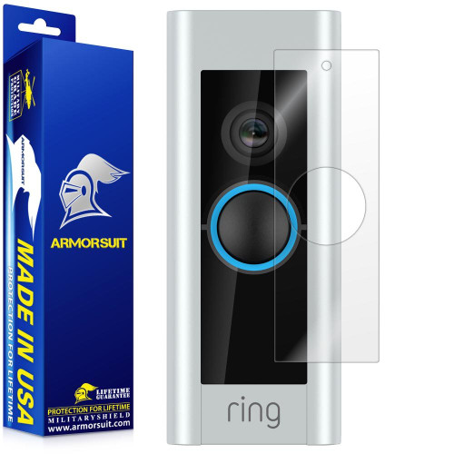 ArmorSuit 2 Pack Screen Protector Designed for Ring Video Doorbell Pro MilitaryShield HD Clear Film - Made in USA