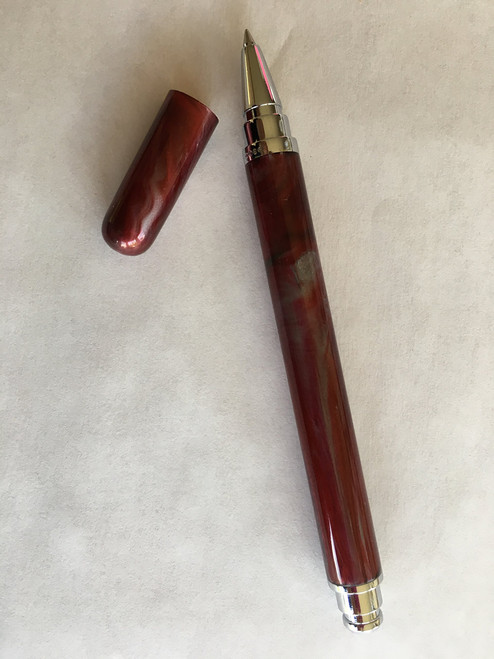 Recife Riviera Scribe Rollerball Pen - Assorted Colors (Wine Marbled)