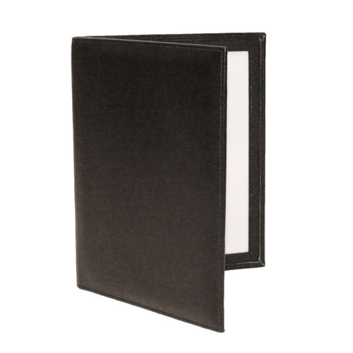 Karandu Double 5x7 Portrait Leather Picture Frame - Black