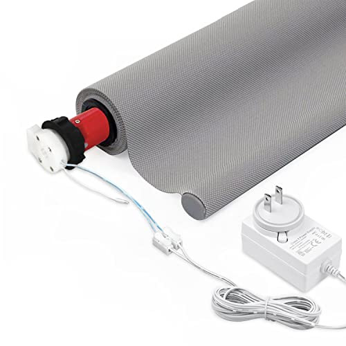 Rollerhouse DC12V EY2512 Shade Motor Electric Blind Motor Remote Control Wired Compatible with 38mm Shade Tube DIY Electric Roller Blinds/Shades
