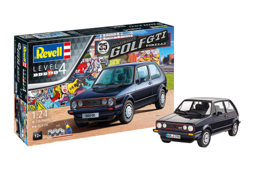 Revell Model Kit - VW Golf 1 GTI Pirelli Car 35 Years - 1: 24 Scale 05694 New