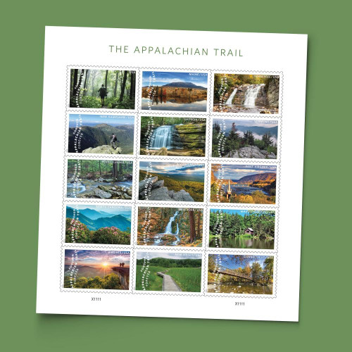 The Appalachian Trail 2025 (Sheet of 15) First-Class Mail Forever Postage Stamps The Appalachian Trail 2025 (Sheet of 15) First-Class Mail Forever Postage Stamps
