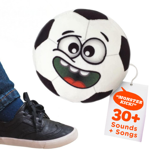Move2Play, Hilariously Interactive Toy with Music & Sound Effects for Boy & Girl | Ball for Toddler & Baby | 6, 12, 18+ Months | 1, 2, 3+ Year Old (Soccer Ball)
