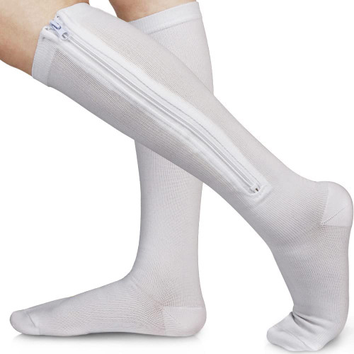 Ailaka Medical 15-20 mmHg Zipper Compression Socks Women Men