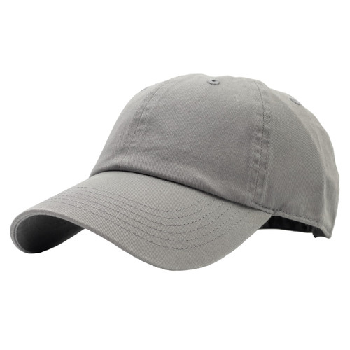 Utmost Unisex Classic Low Profile Cotton Baseball Cap Plain Blank Camoflauge Soft Unconstructed Adjustable Size Dad Hat (Grey)
