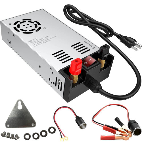 Denfix Upgraded 110V to 12V Converter ,New Version with On/Off Switch, AC to DC Power Supply Max 50A 600W