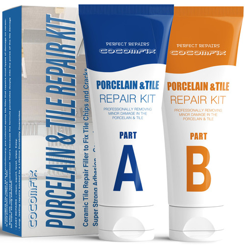 Porcelain Repair Kit (Ivory White), High-Gloss Porcelain Sink Repair Kit White, Firmly Bond Chip & Crack on Porcelain, Ceramic, Enamel, for Quickly Fixing Sink, Tub, Tray with Super Durability