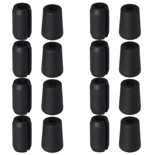 DGBRSM 24 Sets Kitchen Sink Rack Feet Sink Protector with Bumpers Sink Replacement Feet for Kitchen Sink Grid Table Covers Socks Plugs Cover Furniture Leveling Feet Furniture Legs, Black