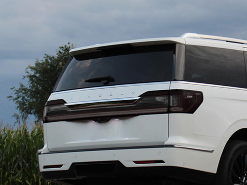 Rvinyl Tail Light Pre Cut Film Tint Cover Kit in Blackout Smoke Compatible with Lincoln Navigator 2018-2021 - Adhesive Backs