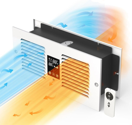 Apexicalo Room to Room Air Transfer Fan with Remote Control, 320CFM Wall Vent Fan with Temperature Control, 5-Speed Circulating Ventilation, for Kitchen, Bathroom, Hardwired, RTR320-CV Apexicalo Room to Room Air Transfer Fan with Remote Control, 320CFM Wall Vent Fan with Temperature Control, 5-Speed Circulating Ventilation, for Kitchen, Bathroom, Hardwired, RTR320-CV