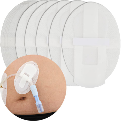 Peritoneal Dialysis PD Catheter Holder Adhesive Patch Stabilization Device for Picc Line Stomach Feeding Peg J Tube G-Tube Urine Foley Catheter| Individually Packed| Non-Woven Dressing (Pack of 10)