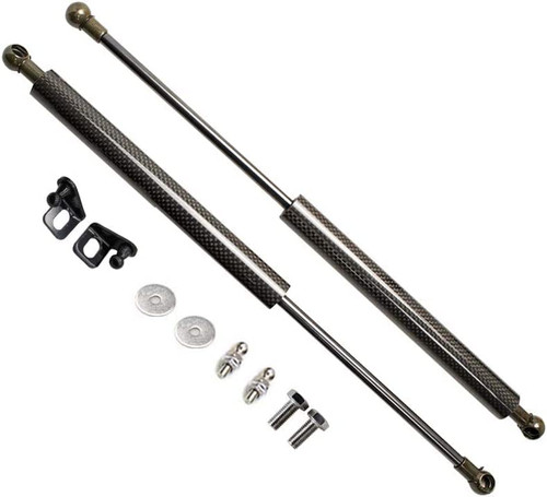 Kedoukj Lift Support Struts for 2016-2021 Honda Civic FC FK Mk10 10th Gen Modify Front Hood Bonnet Gas Spring Shocks Damper Carbon Fiber Prop Rod Car Parts (Black Carbon Fiber)