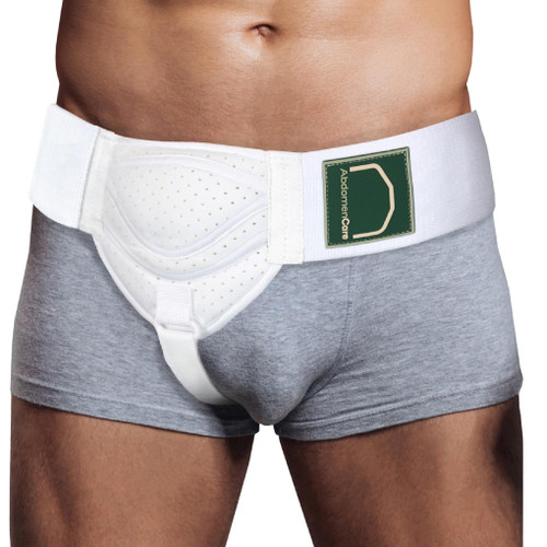 Abdomencare Inguinal Hernia Support Belt for Men & Women with 2 Compression Pads | Hernia Belt for Men Inguinal | For Left or Right Side Inguinal Hernias | Hernia Belts for Men Truss Support | S/M