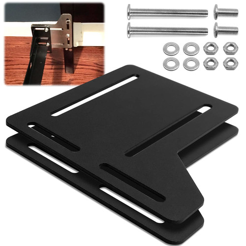 2Pcs Bed Frame Brackets Adapter for Headboard Extra Heavy Duty, Bed Adapter Conversion Plate, Queen Bed Frame Headboard Brackets Modification Plate 2Pcs Bed Frame Brackets Adapter for Headboard Extra Heavy Duty, Bed Adapter Conversion Plate, Queen Bed Frame Headboard Brackets Modification Plate