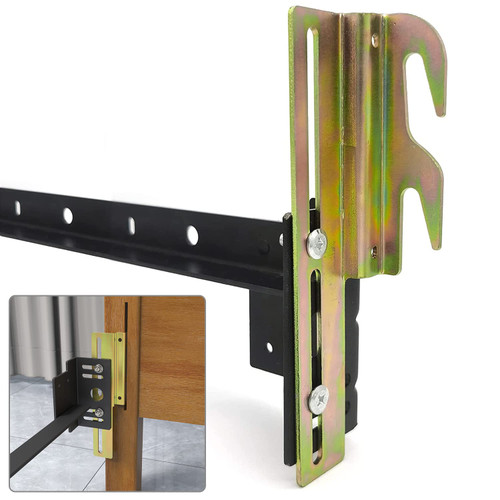 2Pcs 711 Bolt on to Hook on Bed Frame Conversion Brackets with Hardware Hook, Headboard Hook Set,Hook on Bed Frame Brackets Adapter,Hook on Bed Rail 2Pcs 711 Bolt on to Hook on Bed Frame Conversion Brackets with Hardware Hook, Headboard Hook Set,Hook on Bed Frame Brackets Adapter,Hook on Bed Rail